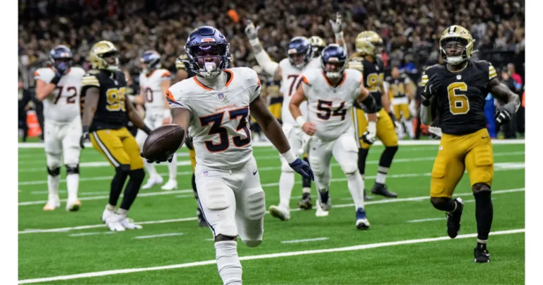 Denver Broncos vs New Orleans Saints Match Player Stats