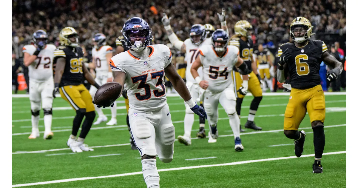Denver Broncos vs New Orleans Saints Match Player Stats