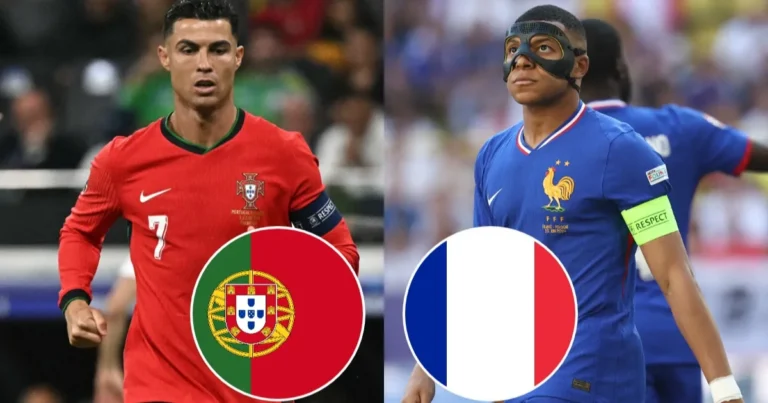 Alineaciones de Selección de Fútbol de Portugal Contra Selección de Fútbol de Francia