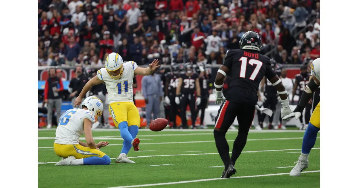 Chargers vs Texans Match Player Stats