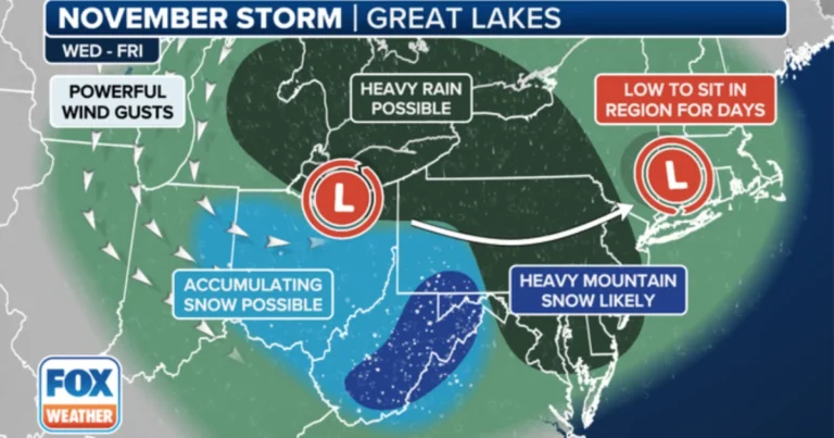 winter weather warnings issued for us, potential travel disruptions around thanksgiving