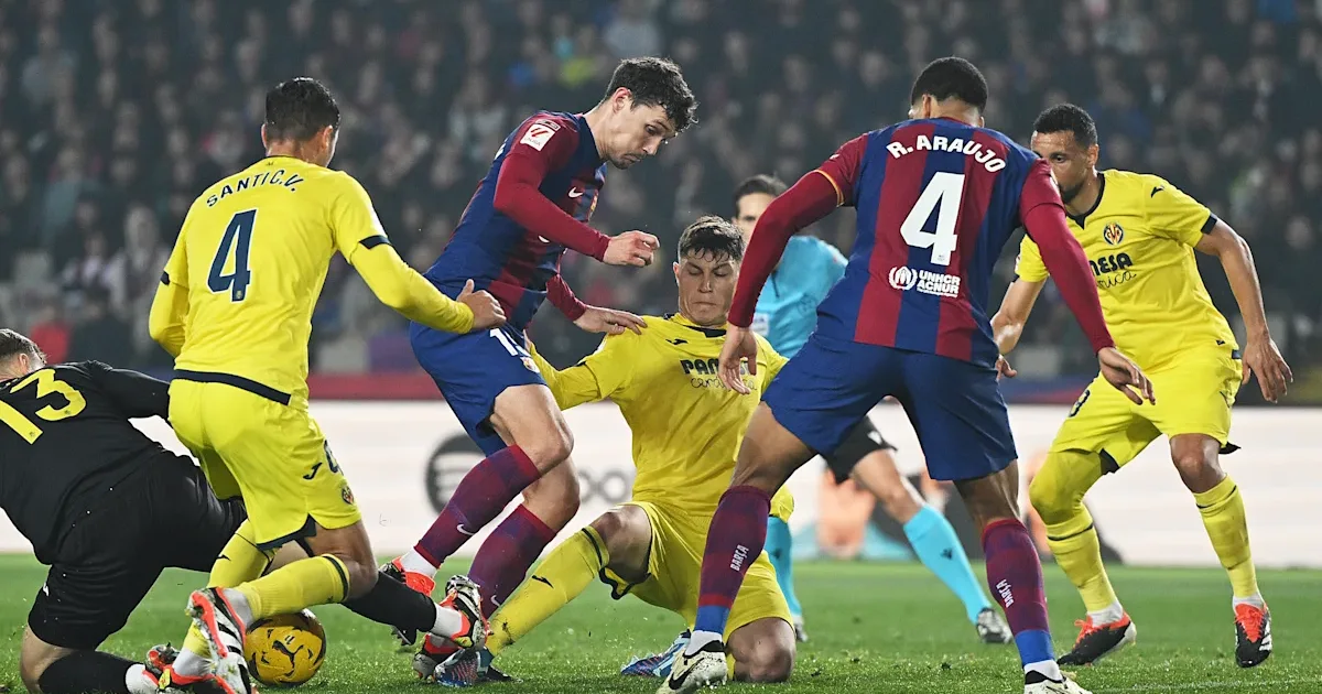 alineaciones de futbol club barcelona contra villarreal club de fútbol